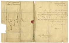 James Madison Letter Twice-Signed as Secretary of State, Regarding a Change in Payment Terms for the Louisiana Purchase -- ''instructions...to Paris...to promote a modification, if possible''